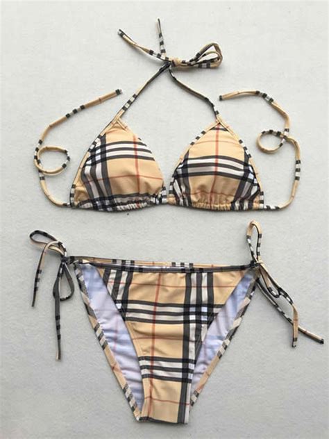 replica burberry bikini|burberry vintage bikini.